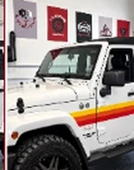 After: refreshed white vehicle finish